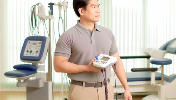 physical therapist specializing in electrophysiology
