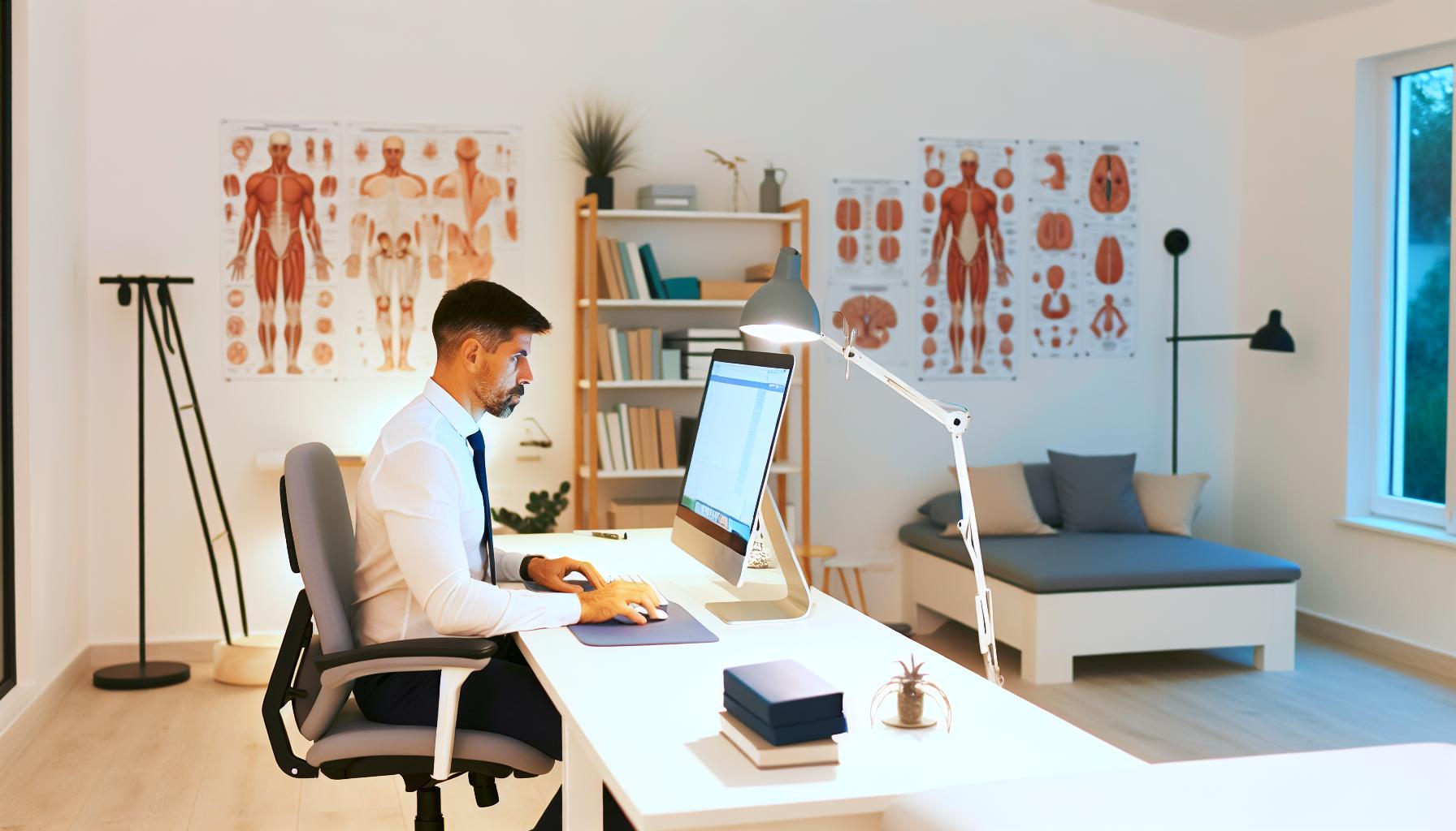 physical therapist working with z codes