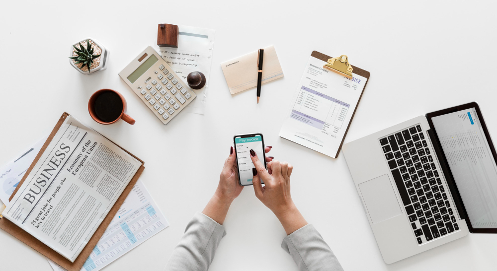flat-lay-business-concept