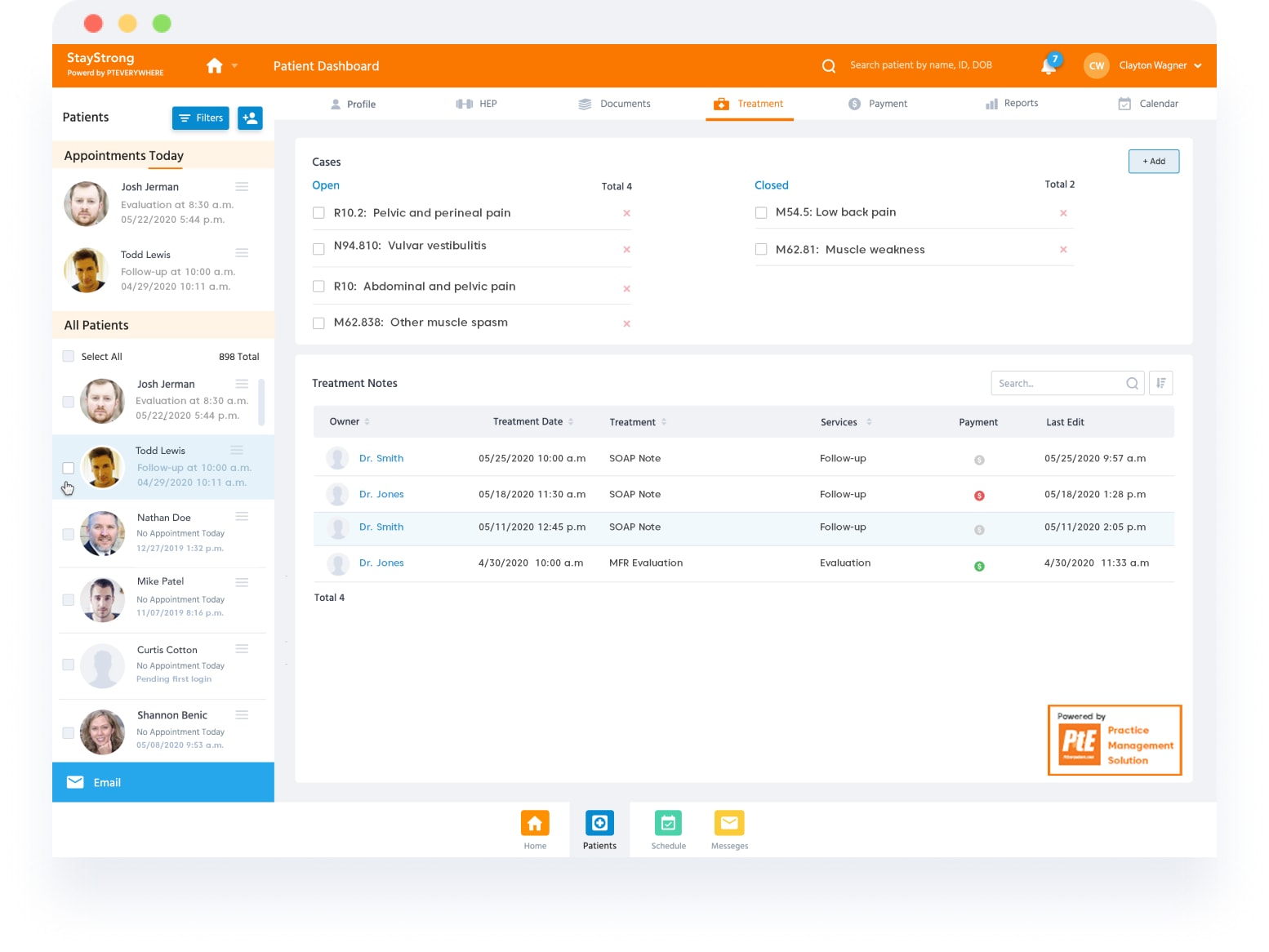 physical therapy practice management solution